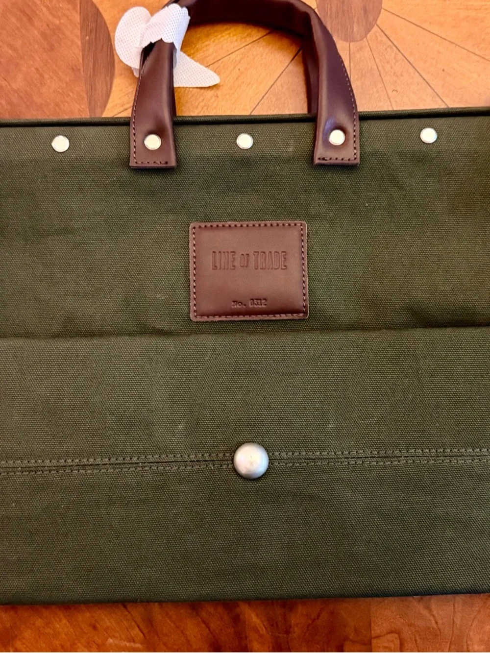 Bespoke Post “Line of Trade” Field Duffle Bag - New in Box / Khaki Green